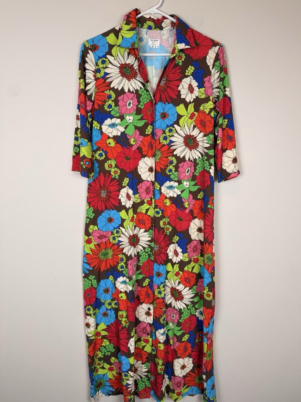 Caliban Skin Like Colorful Maxi Dress Floral